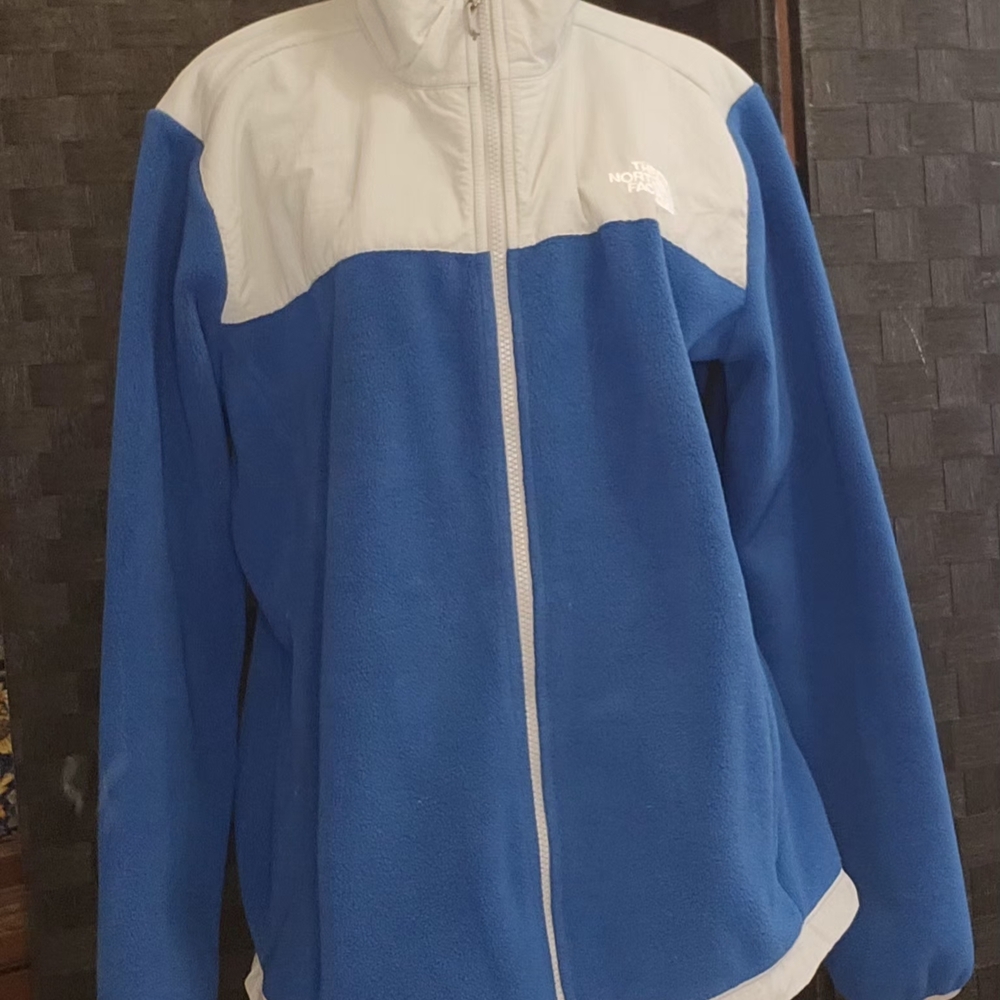 The North Face Women's Blue and White Jacket XL